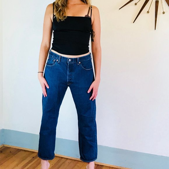 Levi's Denim - Vintage Levi's Boyfriend Dark Wash Jeans